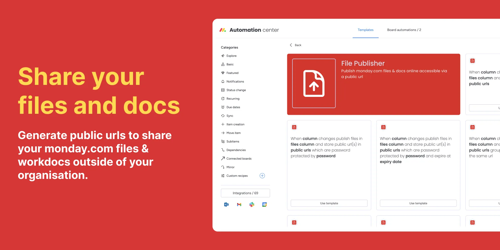 Generate public urls for your monday.com files