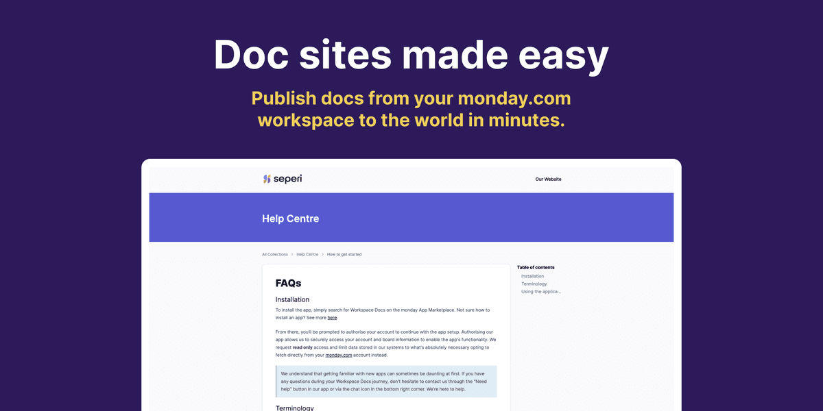 Workspace Docs